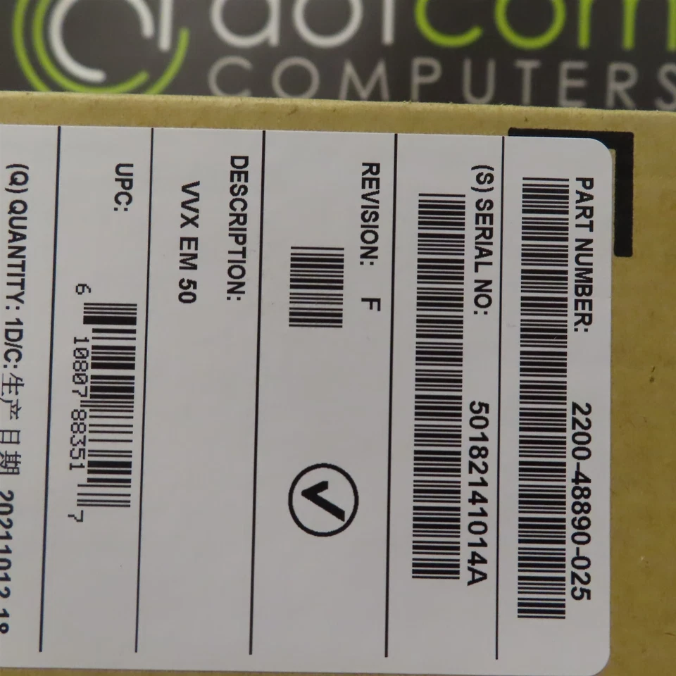 Polycom 2200-48890-025 VVX EM 50 Expansion Module for VVX450 NEW 12 Line - Image 2 of 3