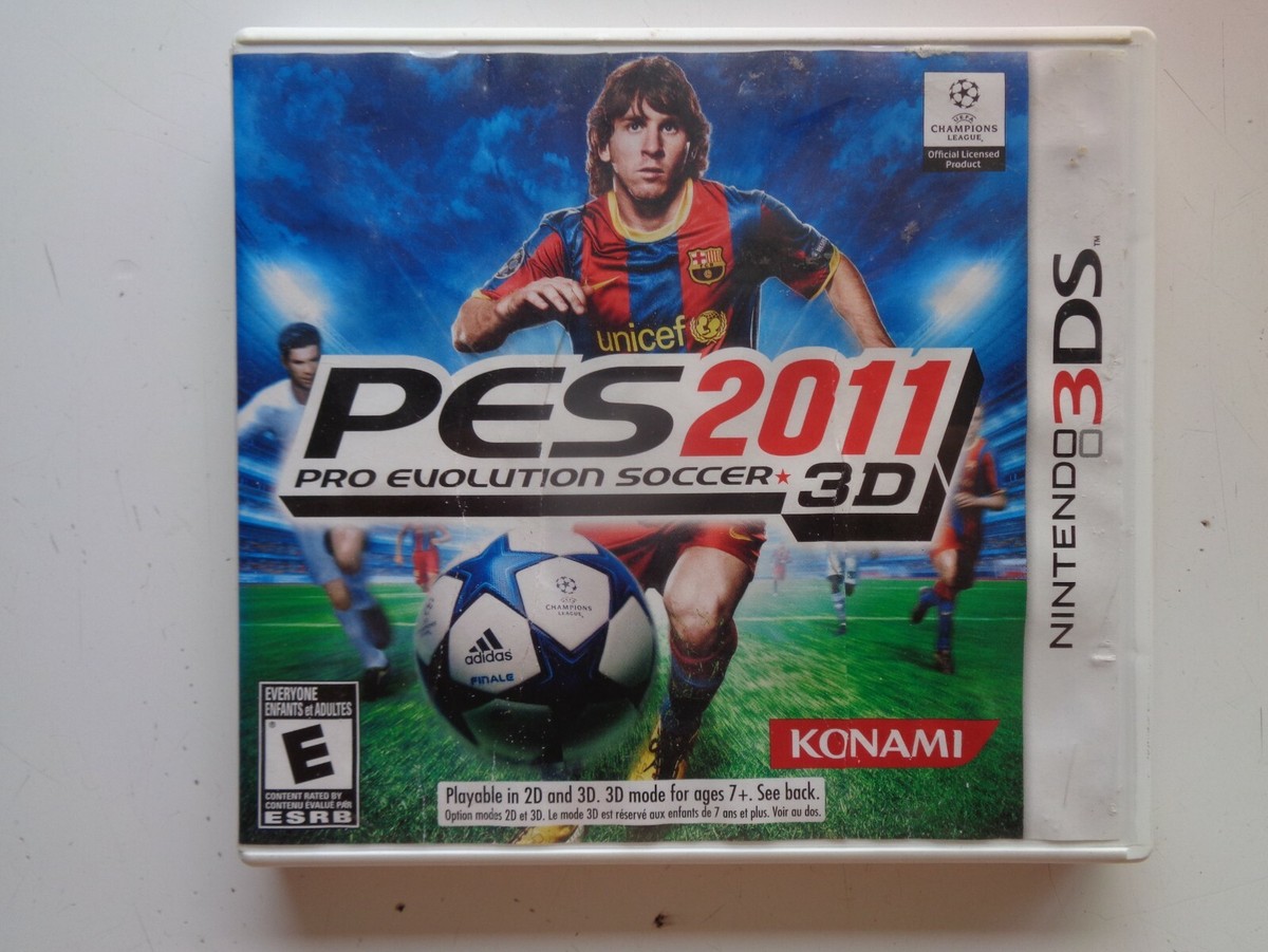 Pro Evolution Soccer Pes 2011 3D (Nintendo 3DS, 2011) box game