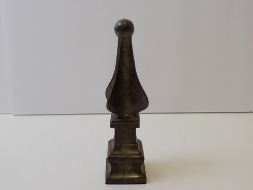Finial Spire Statue Architectural Decorative Metal Brass Bronze Patina 8-1/4" - Picture 2 of 20