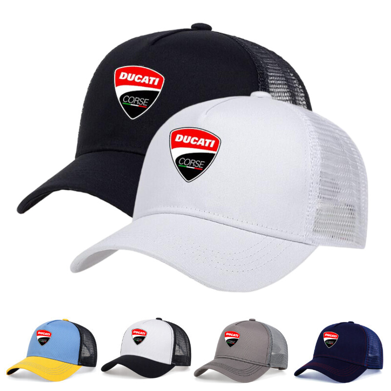 Ducati Logo Duck Tongue Trucker Cap Colorfast Mesh Sun Hat Baseball Cap