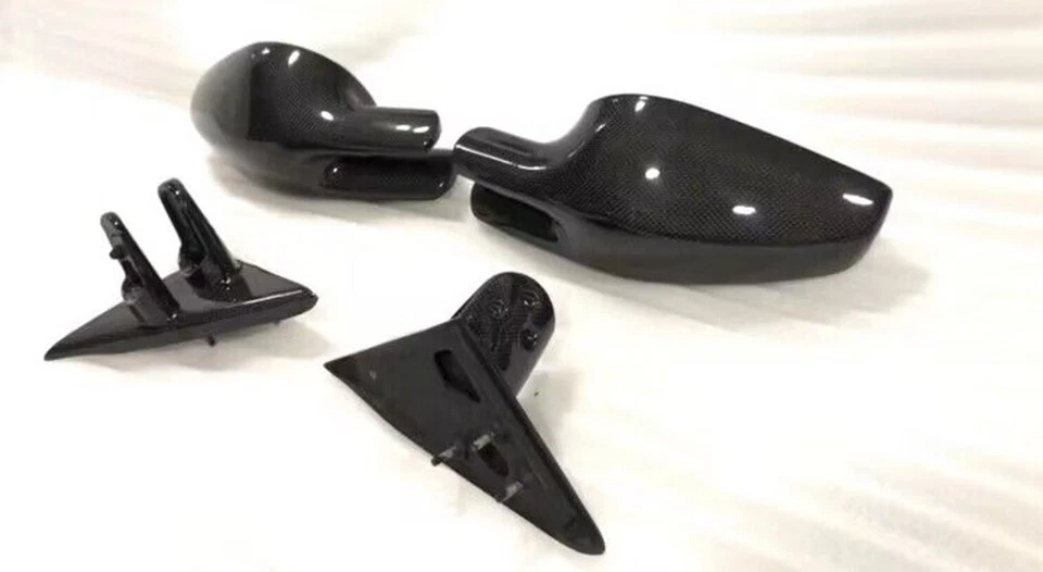 4Pcs Carbon Fiber Car Side Mirror Cover Replacement for Ferrari F430 - Image 3 of 3