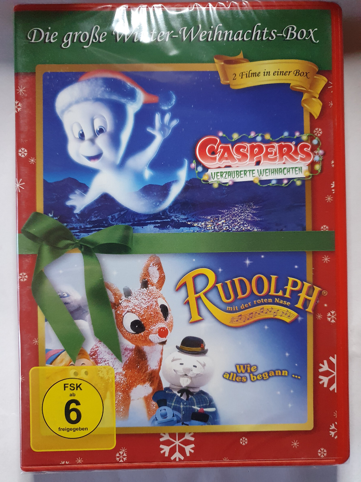 Casper`s verzauberte Weihnachten + Rudolph mit der roten Nase DVD Box Neu OVP