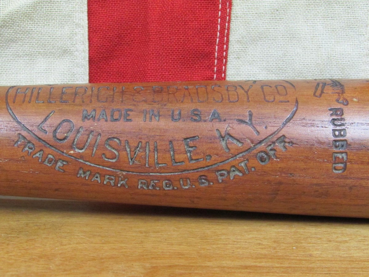 Vintage 1930s Louisville Slugger Baseball Bat 40 RHS Roger Hornsby