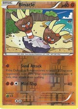 38/108 Binacle Common Reverse Holo: Pokemon Trading Card Game XY Roaring Skies