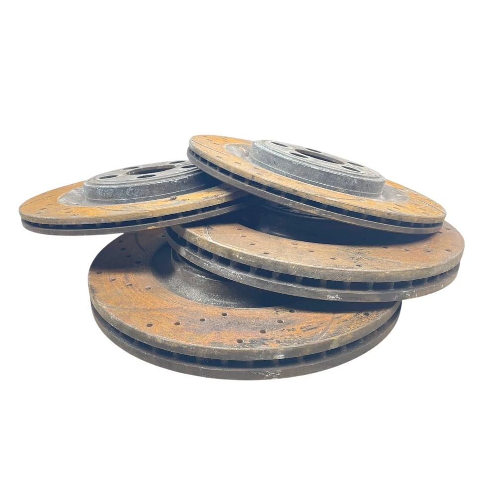 10-15 Jaguar XF X250 Front & rear left & right side brake rotor disk set OEM - Image 3 of 4