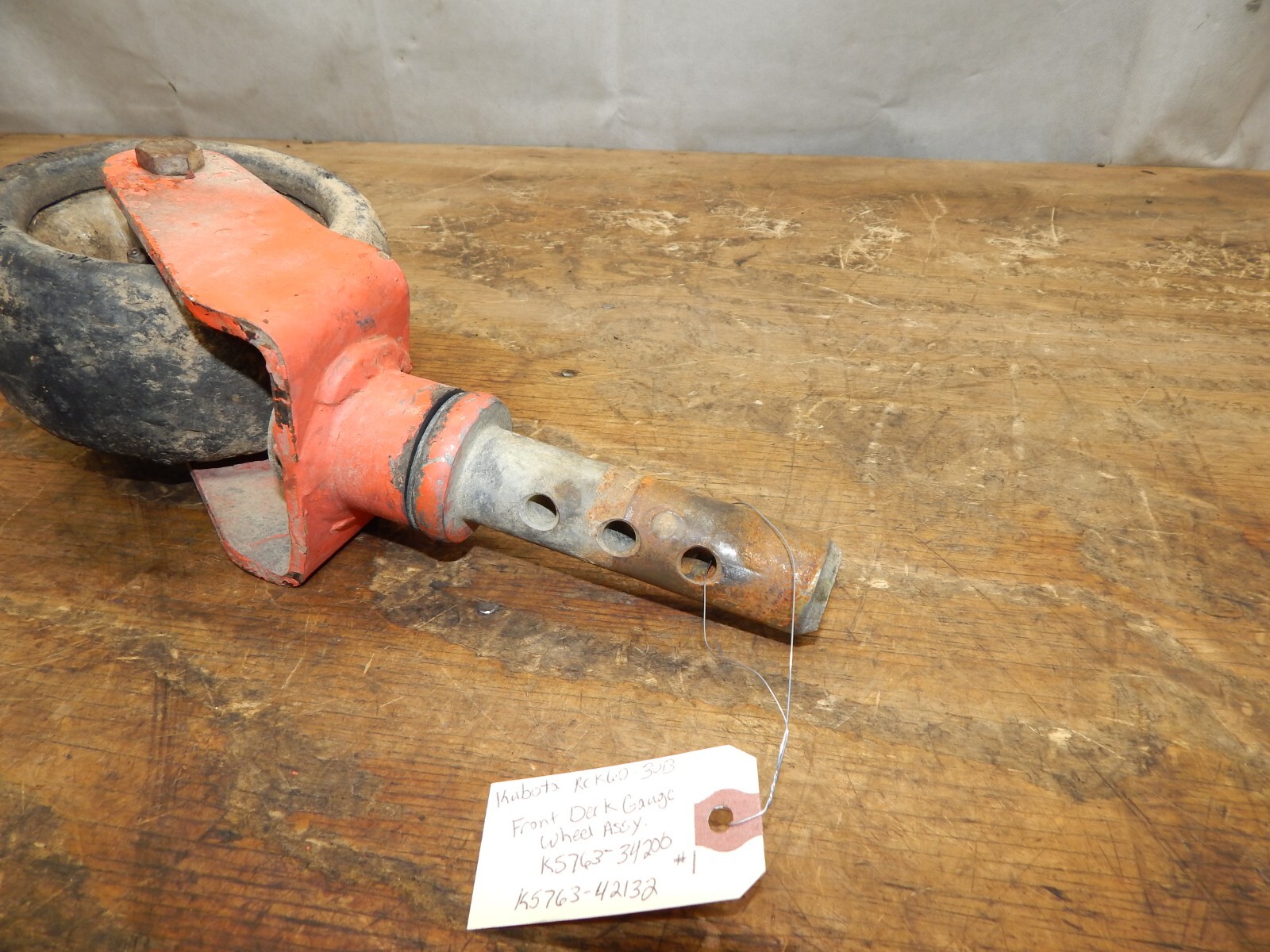 Kubota RCK6030B 1 Front Deck Gauge Wheel Assembly K576334200 K5763