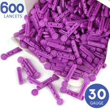600 x Twist Top BLOOD LANCETS For Keto mojo pin Blood Glucose Test 30g Diabetic