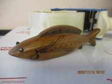 DICK DON TRUDELL ICE FISHING SPEARING DECOY CONTEMPORARY XMAS ORNAMENT 43