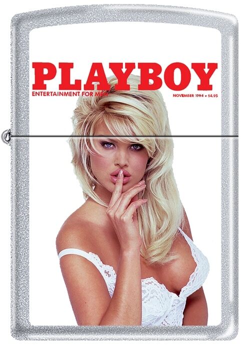 Zippo Playboy November 1994 Cover Satin Chrome Windproof Lighter NEW RARE. Available Now for 20.13