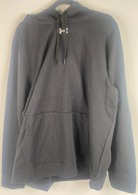 Under Armour Men's Black Hustle Fleece Hoody Size 2X Large