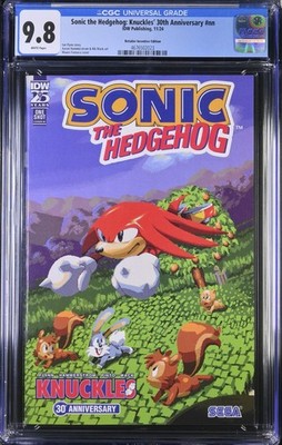 CGC 9.8 Sonic The Hedgehog Knuckles 30th Anniversary 1:25 Incentive Variant IDW