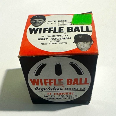 Vintage Wiffle Ball im Originalkarton. Pete Rose und Jerry Koosman - Bild 1 von 4
