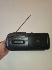 Sony CFS-155 Portable AM FM Radio Cassette Boombox Tested Working Cord Included