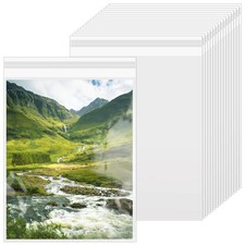VOKOY 200 Pack 8.5 x 11 Inch Crystal Clear Sleeves Storage Bags, Letter Size ...