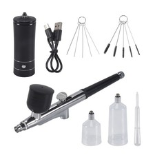 1 SET Airbrush Kit Rechargeable Cordless Airbrush Compressor Airbrush Set D9P6