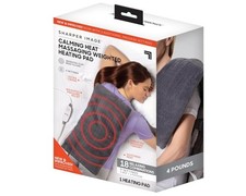 Sharper Image Calming Heat Massaging Weighted Heating Pad 18 Combos 9 Setting