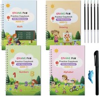 Magisches ÜBungsheft Set FüR Kinder Schreiblernheft Wiederverwendbar Mit Rillen