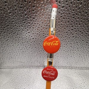 2 vintage Coca-Cola Advertising Pencil clips 