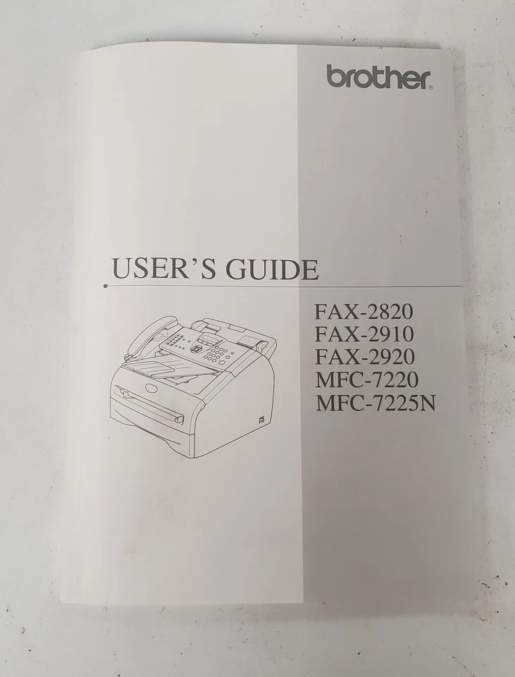 Brother IntelliFAX 2920 Fax Machine Copier Printer Page Count: 6450 + Manual - Image 2 of 4