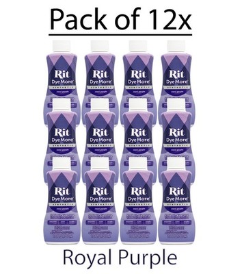 12 Bottles of Rit Royal Purple All Purpose Dye 8.0 FL OZ 236 mL New Sealed