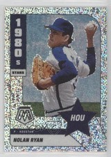 2022 Panini Mosaic 1980's Stars White Sparkle Prizm Nolan Ryan #290 HOF e8a