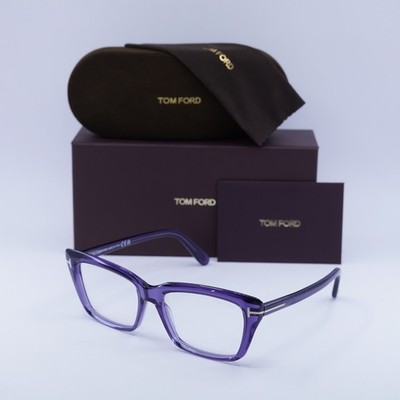 Tom Ford FT5894-B 081 Violet 56mm Eyeglasses New Authentic