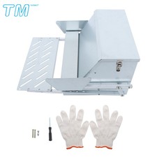 20 Lbs Automatic Chicken Feeder Galvanized Steel Poultry Feeder 12 Chickens