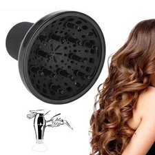 Hair Dryer Diffuser for Home Travel Black 