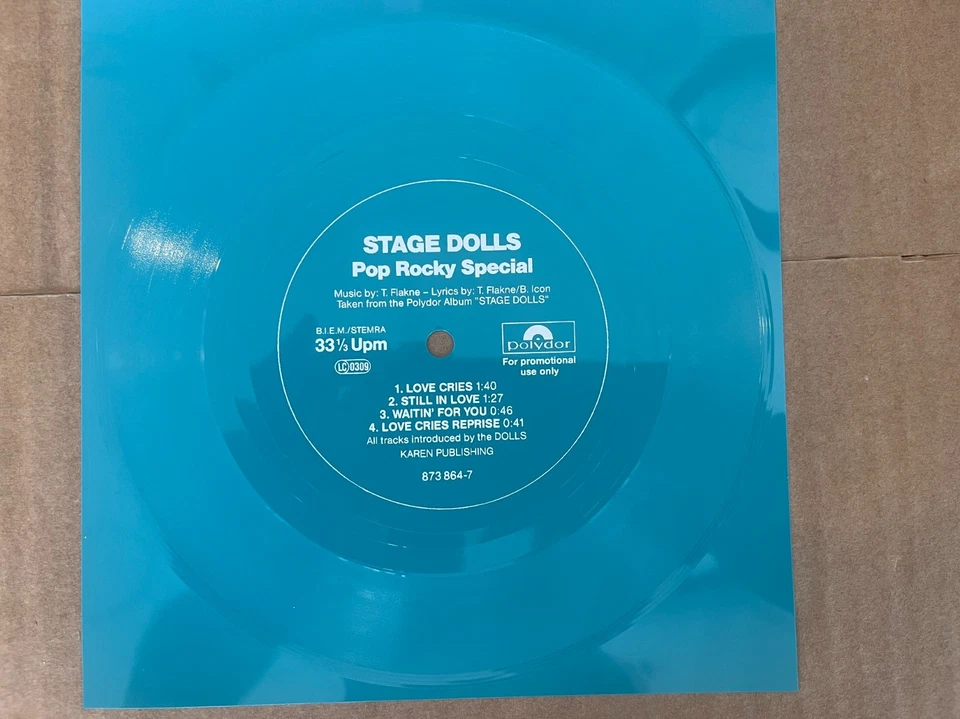 Stage Dolls – Pop Rocky Special - Polydor – 873 864-7 - FLEXI-DISC