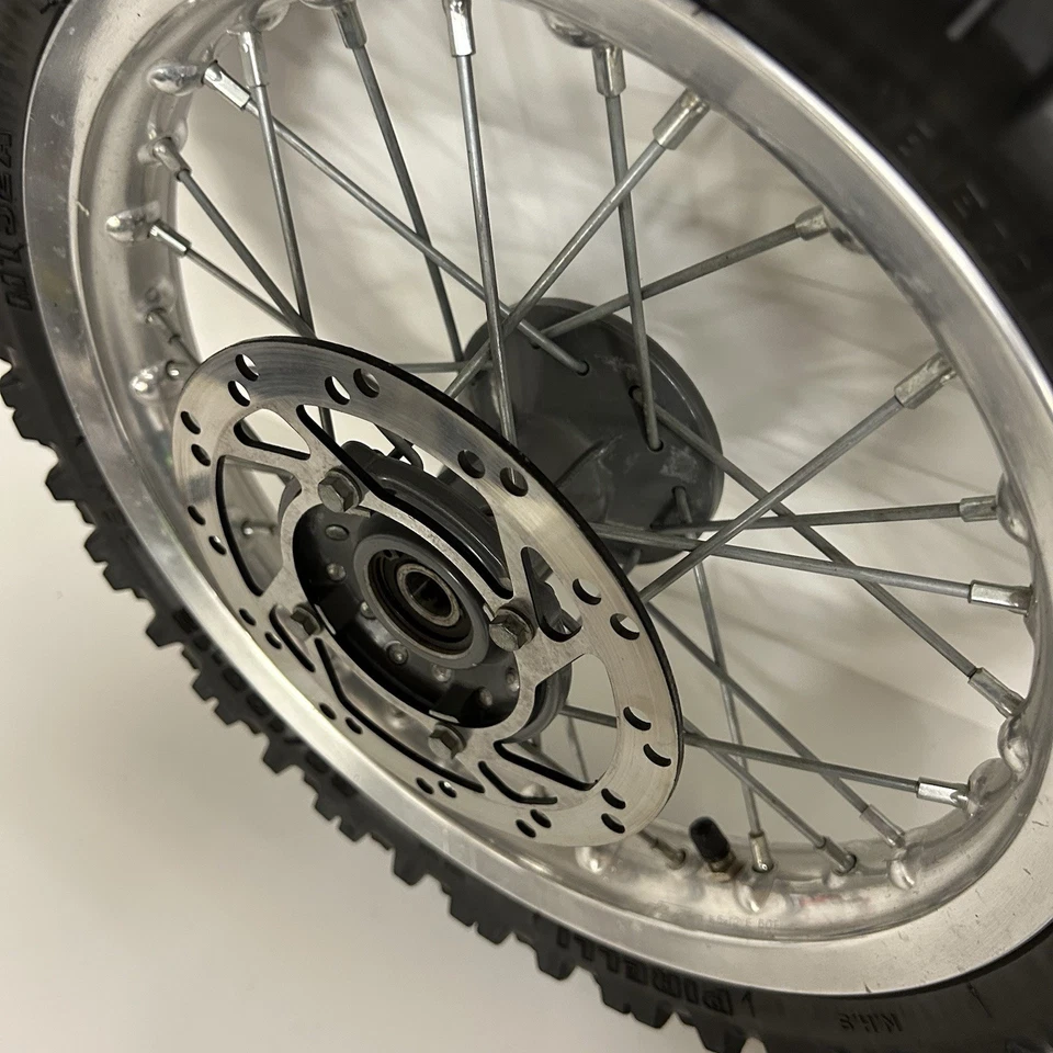 02-08 2005 KTM 50 SENIOR ADVENTURE MONTAJE DE RUEDA DELANTERA OEM RADIOS BUJE Foto 3 de 4