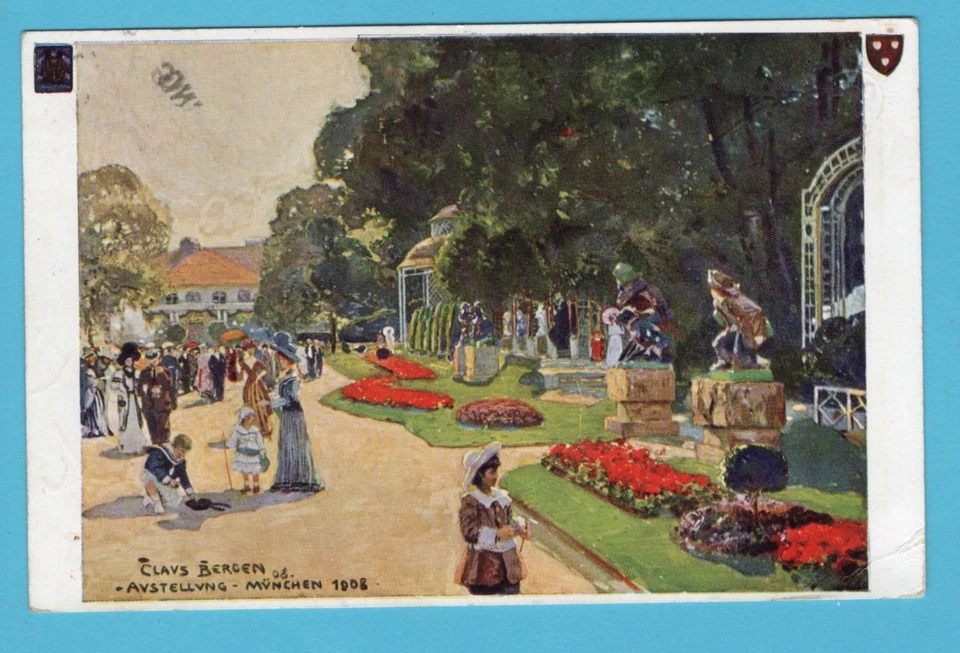 GERMANY Bavaria picture post card fair - 1908 München special cancel - Image 2 of 2