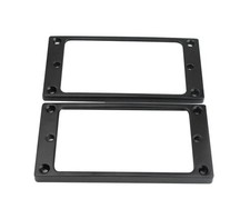 Guyker Flat Metal Humbucker Pickup Mounting Ring 92.49mm x 37.19mm, Black - 2