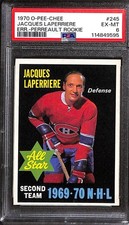 1970 O-Pee-Chee #245 Jacques Laperriere All Star PSA 6 EX-MT 114849595 