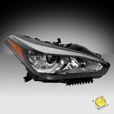 For 2015-2019 Infiniti Q70 w/o AFS Right Passenger Headlight Assembly Headlamp 
