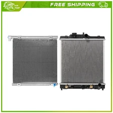 Aluminum Radiator and AC Condenser Cooling Kit For 1997 1998 1999 2000 Acura EL