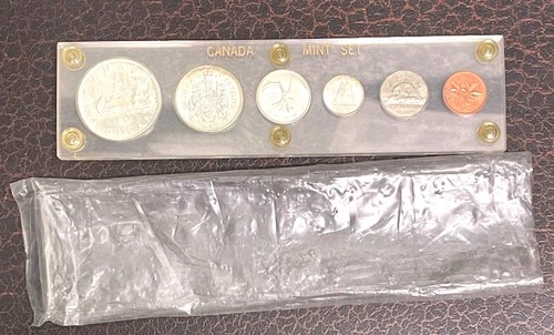 1961 Canada Proof-like 6 Coin 80% Silver Mint Set