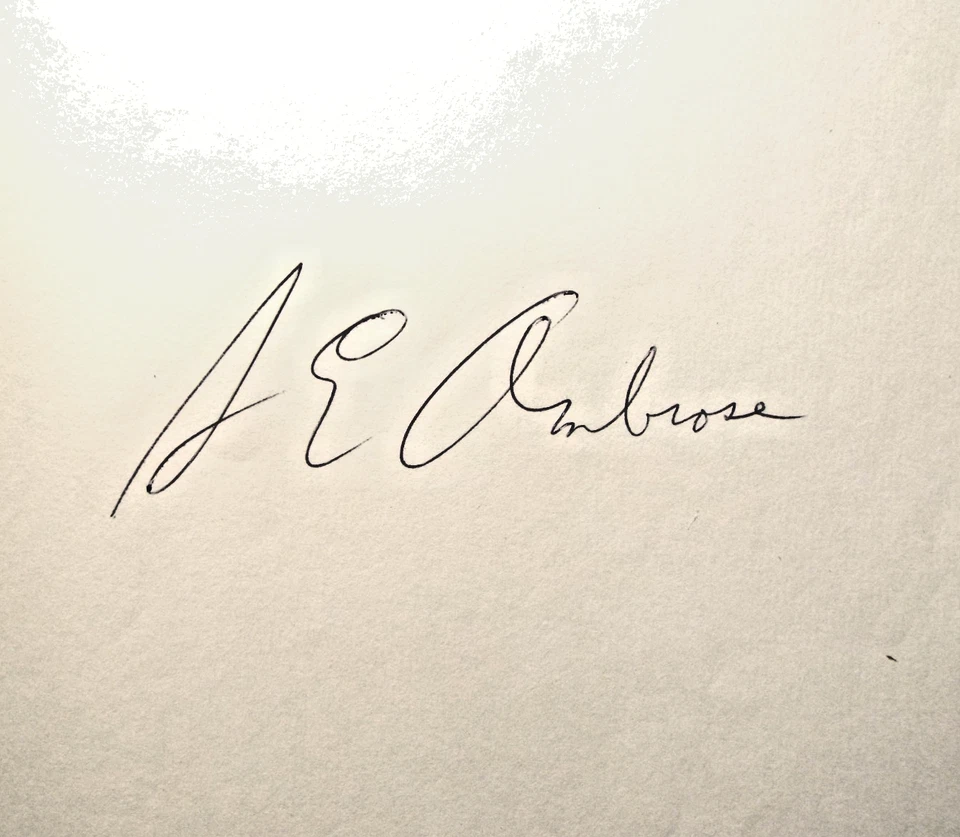 Band of Brothers by Stephen Ambrose (1992) HC.DJ. 1st - Signed Ed. Near Fine+ - Image 4 of 4