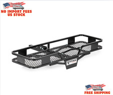 Titan Ramps 60 X 20 Hitch-mounted Steel Cargo Carrier Basket - 500 Lb Capacity Titan Ramps 60 X 20 Hitch-mounted Steel Cargo Carrier Basket - 500 Lb Capacity