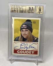2016 UD  Goodwin Champions Goudey Lindsey Vonn Auto BGS 9.5/10  POP 8 COLLECTION