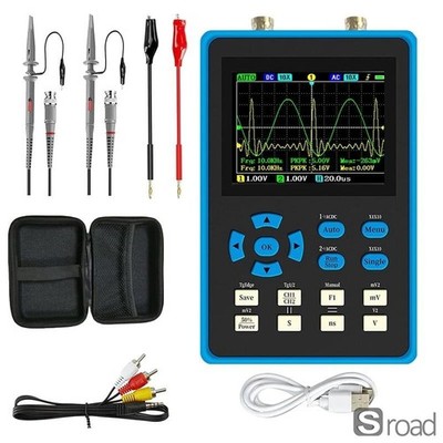 2-in-1 Oscilloscope Signal Generator 120MHz 500MSa/s DDS Portable