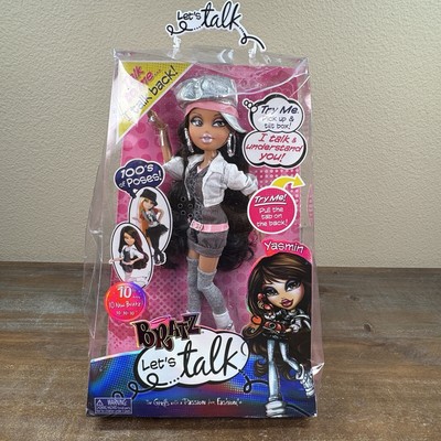 NIB 2010 Bratz Yasmin Lets Talk Free Standing Doll 10th