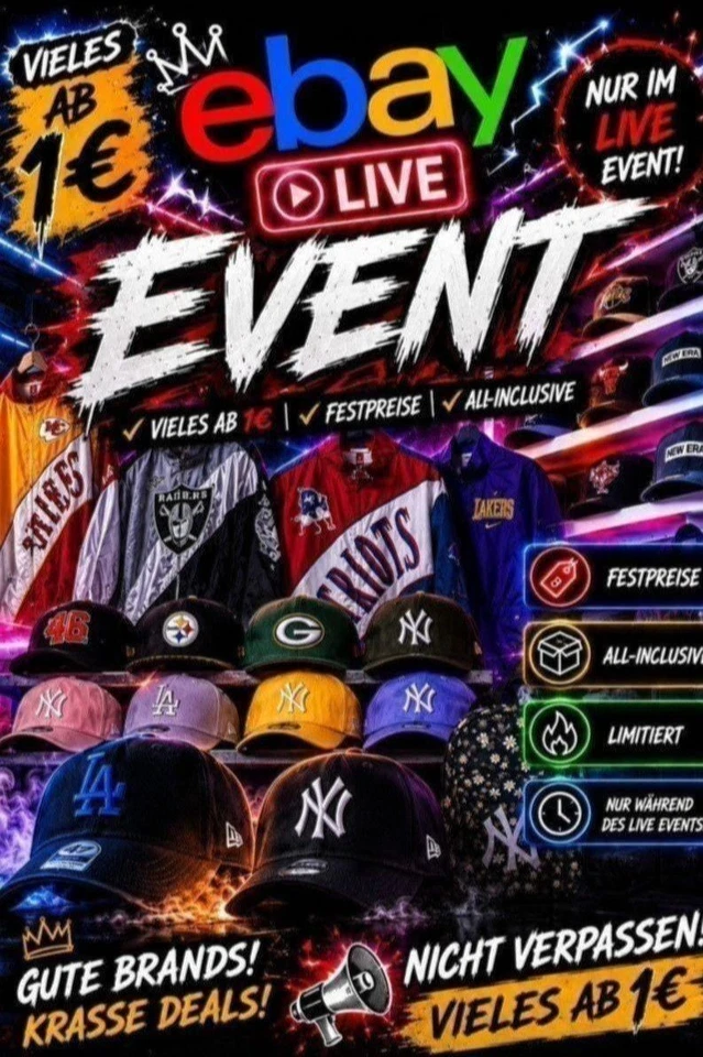 🔥 LIVE SALE | NEW ERA CAPS & STREETWEAR
