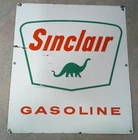 VINTAGE ORIGINAL SINCLAIR GASOLINE DINO PORCELAIN PUMP PLATE SIGN SPS-61