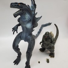 VTG 90s Godzilla Toy Lot 1995 Toho Damaged 1998 Trendmasters Zilla Figures