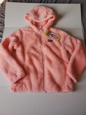 Eddie Bauer Kids High Pile Fleece Hooded Jacket Size S 7/8 Color Pink