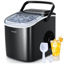 ecozy Portable Countertop Ice Maker - 9 Ice Cubes in 6 Minutes, 26 lbs Daily ...