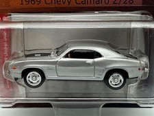 Tiger Wheels 1969 Chevrolet Camaro RS/SS 396, Silver / Black Stripes, 1:64, NIB