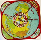 1920s Wolverine Tin Litho AEROPLANE RACE Game Board, Blimp / Zeppelin Version