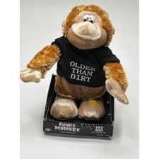 Spencer's Funky Monkey Older Than Dirt Dancing Singing Birthday Plush Toy 1968