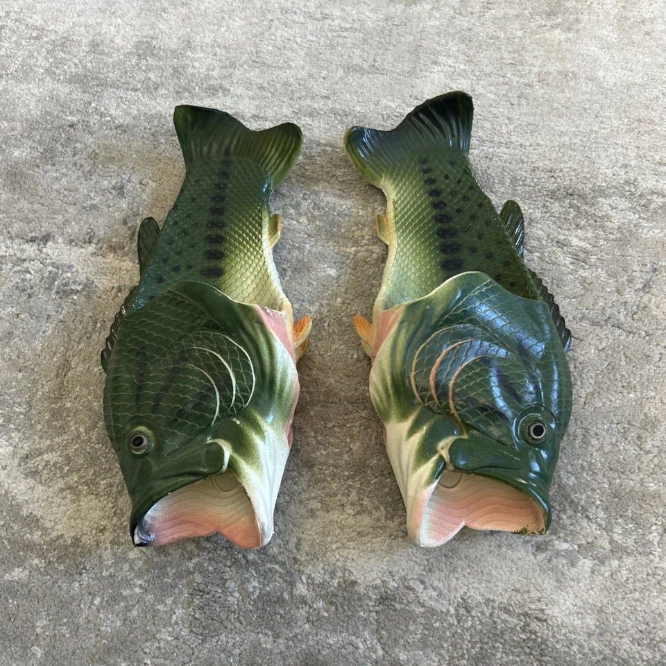 Мужские сандалии-шлепанцы Rivers Edge Bass Fish 11 12 без шнуровки смешной подарок - Изображение 2 из 4